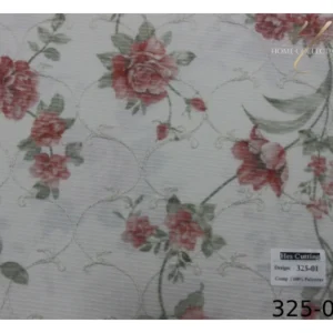پرده دو مکانیزم طرح گل کد 325-01