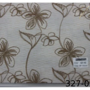 پرده دو مکانیزم طرح گل کد 327-02