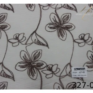 پرده دو مکانیزم طرح گل کد 327-01