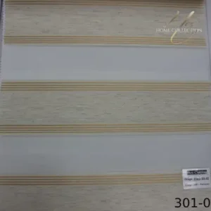 پرده زبرا کرم کد 301-02