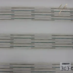 پرده زبرا کرم کد 303-01