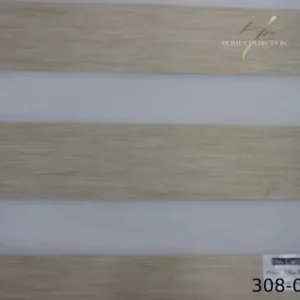 پرده زبرا کرم کد 308-01