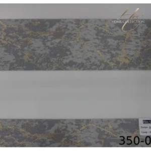 پرده زبرا طوسی طلایی کد 350-05